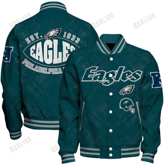 Philadelphia Eagles Football Team 2024 - 25 Continue Writing The Dream Unisex Varsity Jacket
