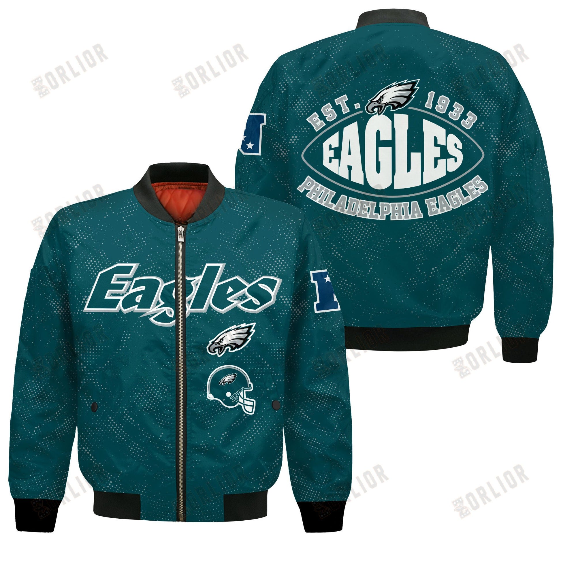 Philadelphia Eagles Football Team 2024 - 25 Continue Writing The Dream Bomber Jacket