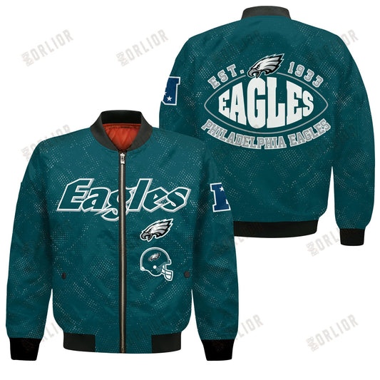 Philadelphia Eagles Football Team 2024 - 25 Continue Writing The Dream Bomber Jacket