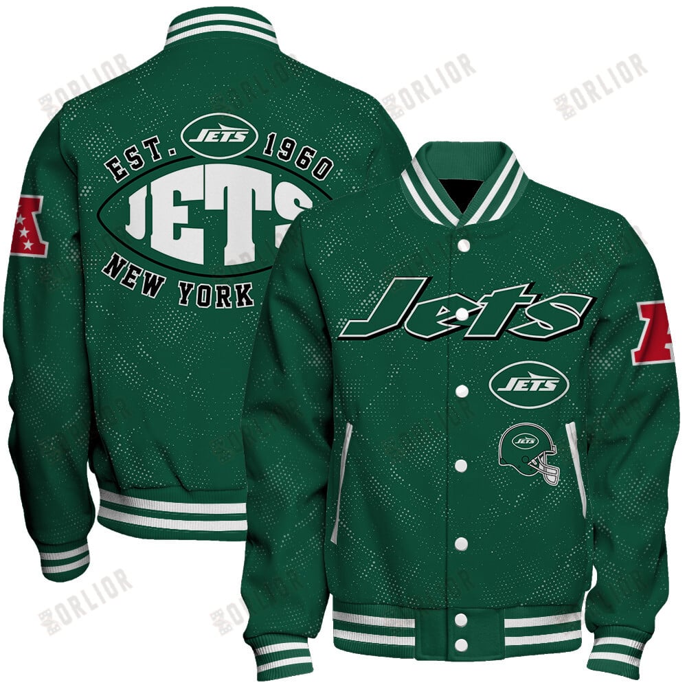 New York Jets Football Team 2024 - 25 Continue Writing The Dream Unisex Varsity Jacket