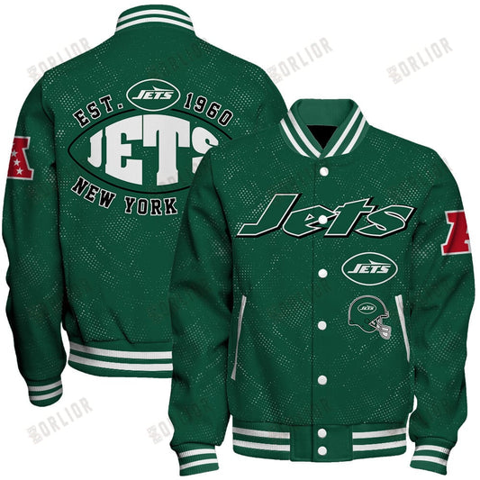 New York Jets Football Team 2024 - 25 Continue Writing The Dream Unisex Varsity Jacket