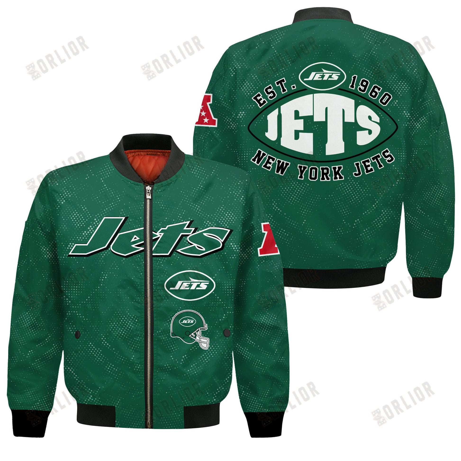 New York Jets Football Team 2024 - 25 Continue Writing The Dream Bomber Jacket
