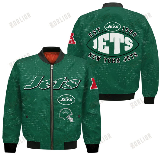 New York Jets Football Team 2024 - 25 Continue Writing The Dream Bomber Jacket