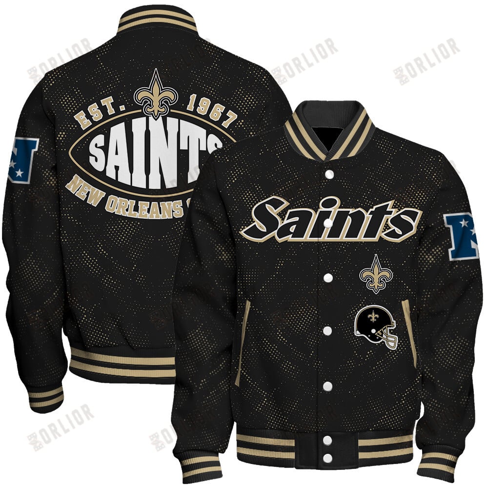 New Orleans Saints Football Team 2024 - 25 Continue Writing The Dream Unisex Varsity Jacket
