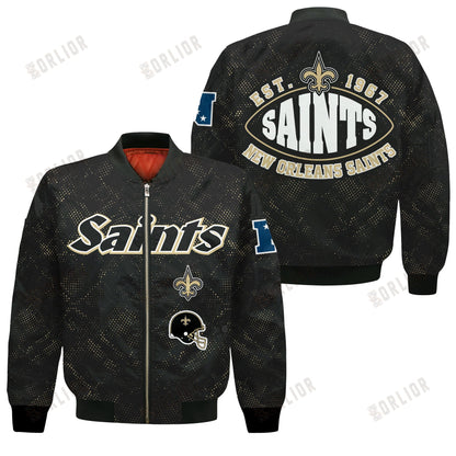 New Orleans Saints Football Team 2024 - 25 Continue Writing The Dream Bomber Jacket