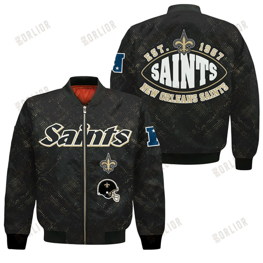New Orleans Saints Football Team 2024 - 25 Continue Writing The Dream Bomber Jacket