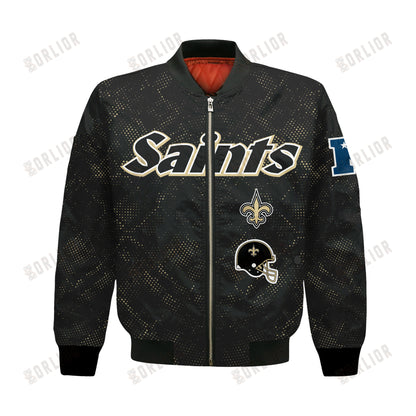 New Orleans Saints Football Team 2024 - 25 Continue Writing The Dream Bomber Jacket