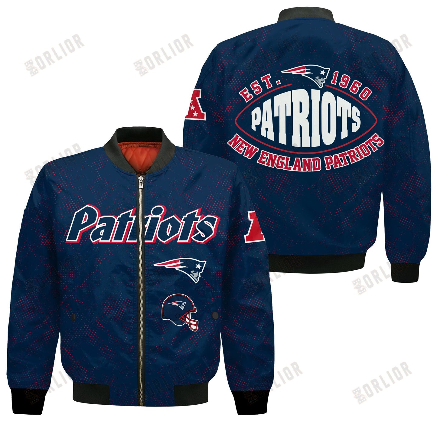 New England Patriots Football Team 2024 - 25 Continue Writing The Dream Bomber Jacket