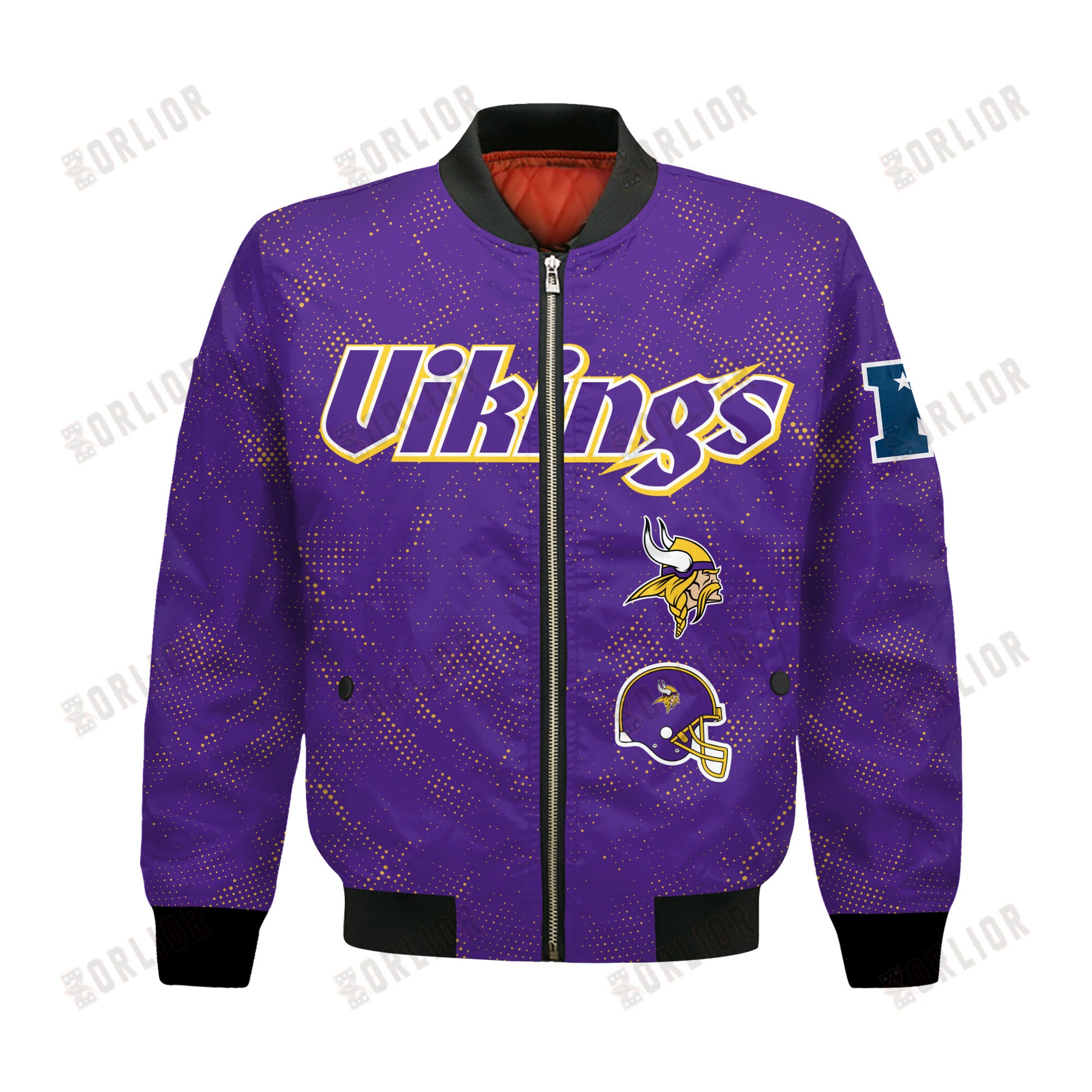 Minnesota Vikings Football Team 2024 - 25 Continue Writing The Dream Bomber Jacket