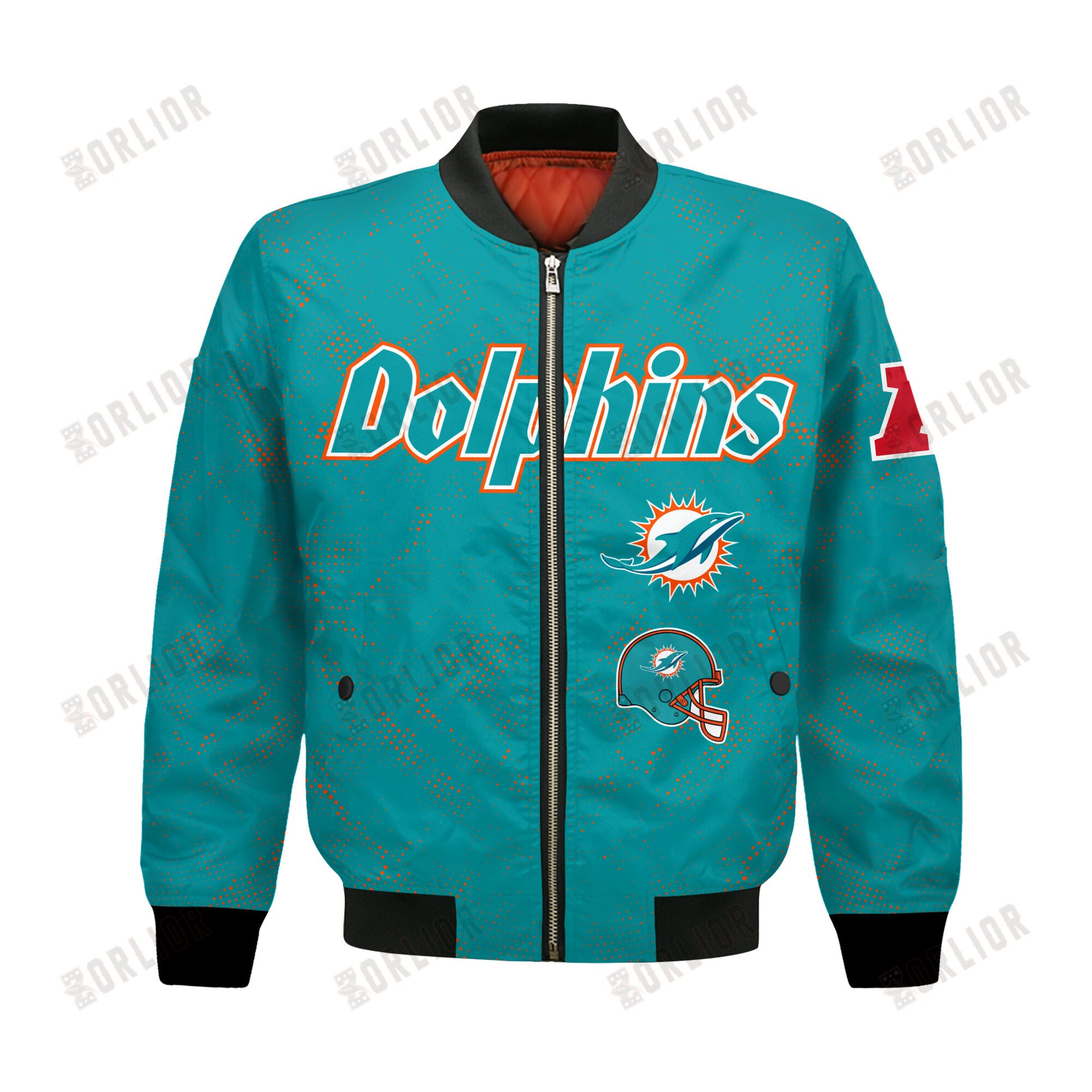 Miami Dolphins Football Team 2024 - 25 Continue Writing The Dream Bomber Jacket