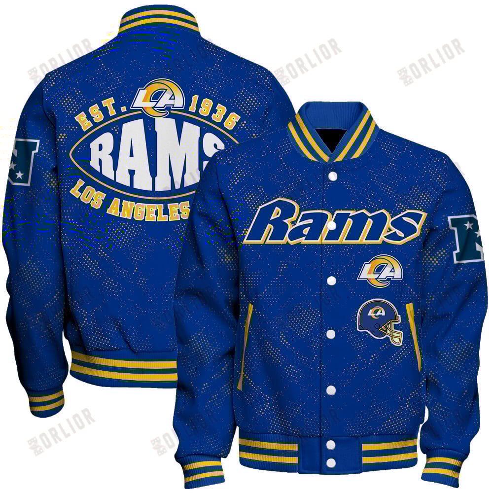 Los Angeles Rams Football Team 2024 - 25 Continue Writing The Dream Unisex Varsity Jacket