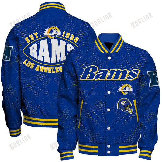Los Angeles Rams Football Team 2024 - 25 Continue Writing The Dream Unisex Varsity Jacket