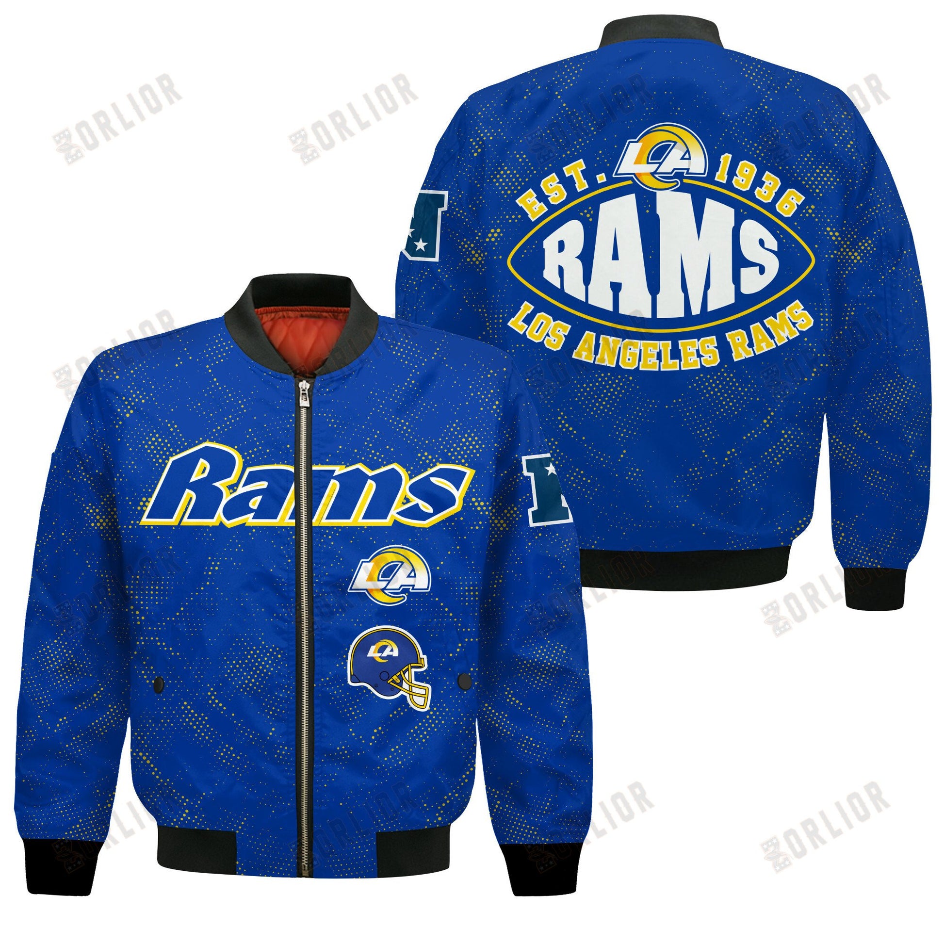 Los Angeles Rams Football Team 2024 - 25 Continue Writing The Dream Bomber Jacket