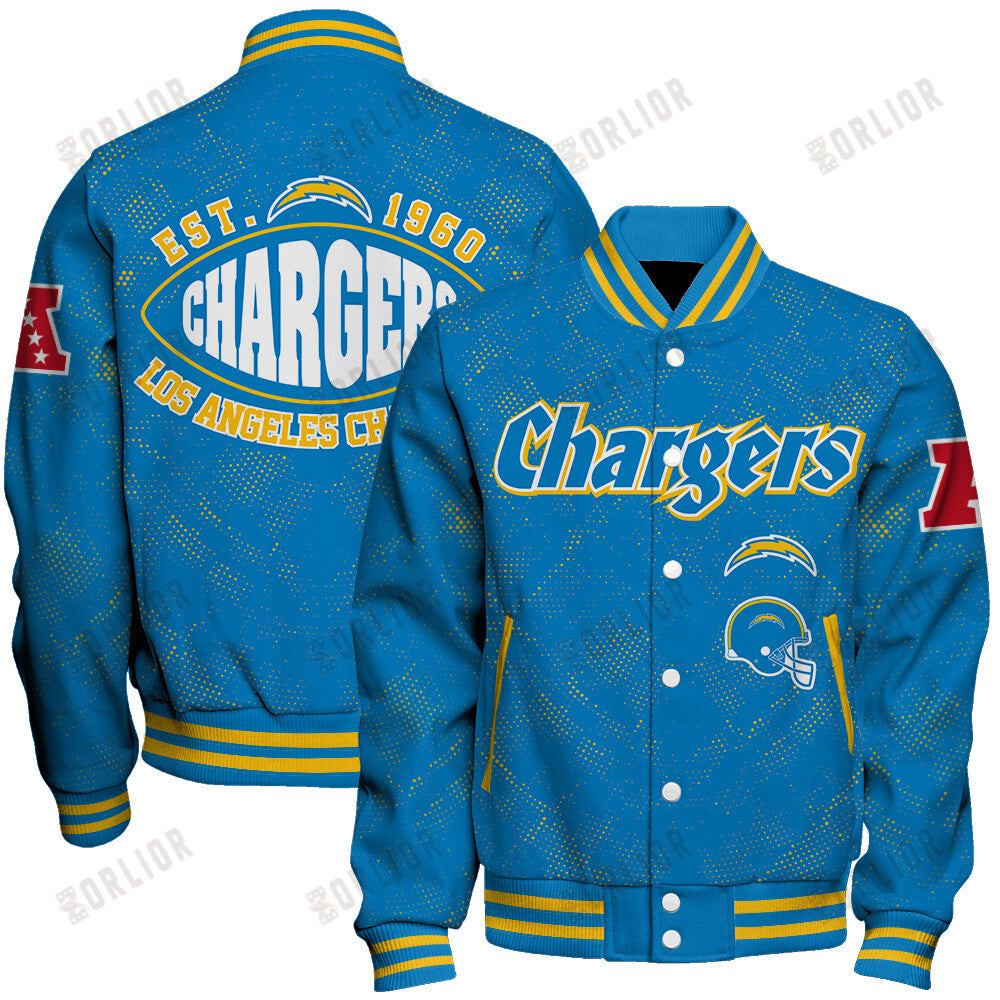 Los Angeles Chargers Football Team 2024 - 25 Continue Writing The Dream Unisex Varsity Jacket