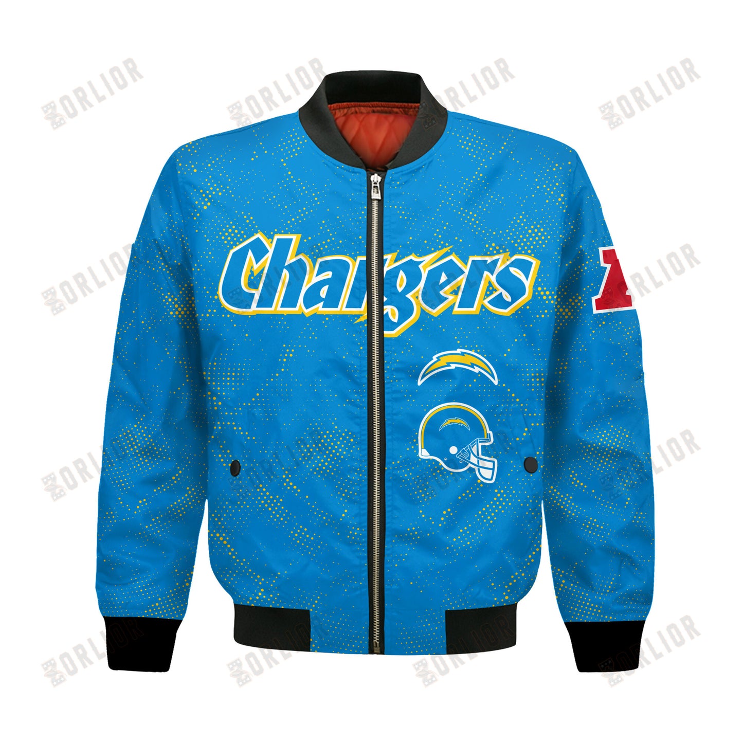 Los Angeles Chargers Football Team 2024 - 25 Continue Writing The Dream Bomber Jacket
