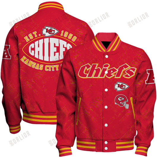 Kansas City Chiefs Football Team 2024 - 25 Continue Writing The Dream Unisex Varsity Jacket