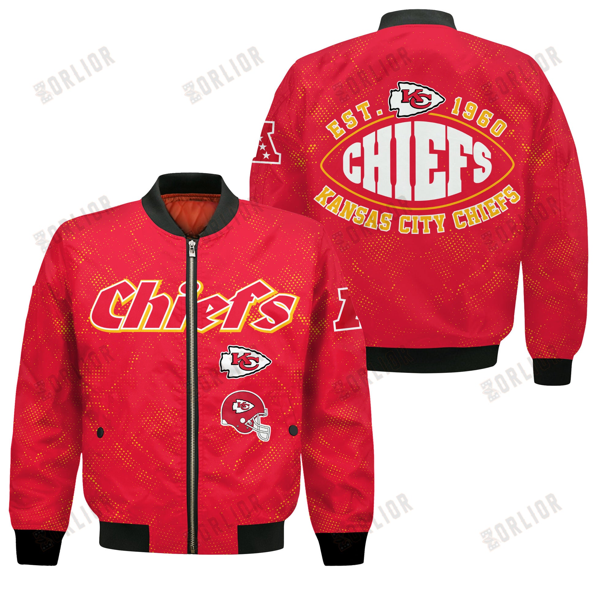 Kansas City Chiefs Football Team 2024 - 25 Continue Writing The Dream Bomber Jacket