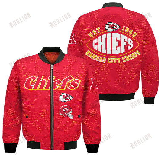 Kansas City Chiefs Football Team 2024 - 25 Continue Writing The Dream Bomber Jacket