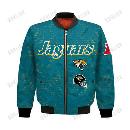 Jacksonville Jaguars Football Team 2024 - 25 Continue Writing The Dream Bomber Jacket