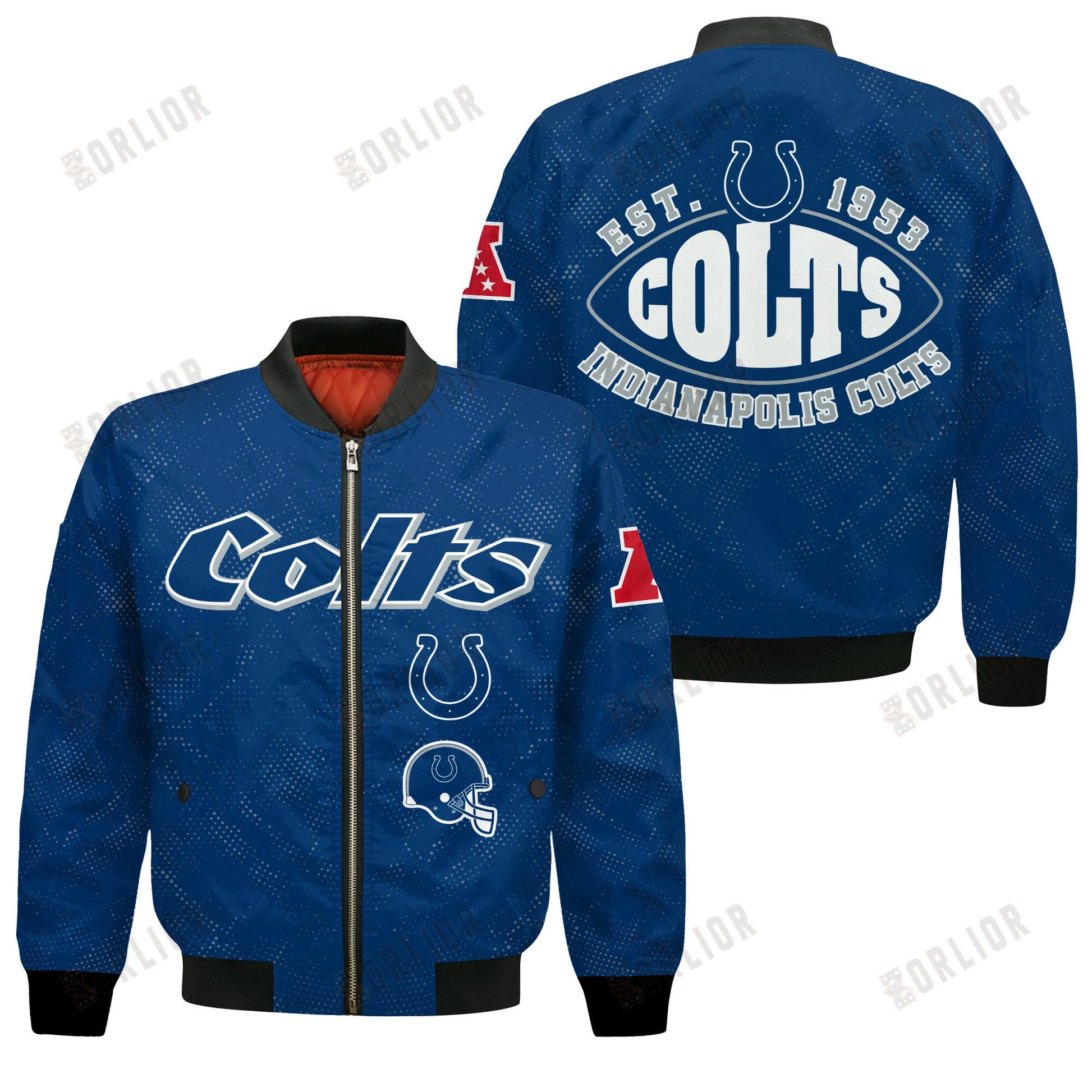 Indianapolis Colts Football Team 2024 - 25 Continue Writing The Dream Bomber Jacket