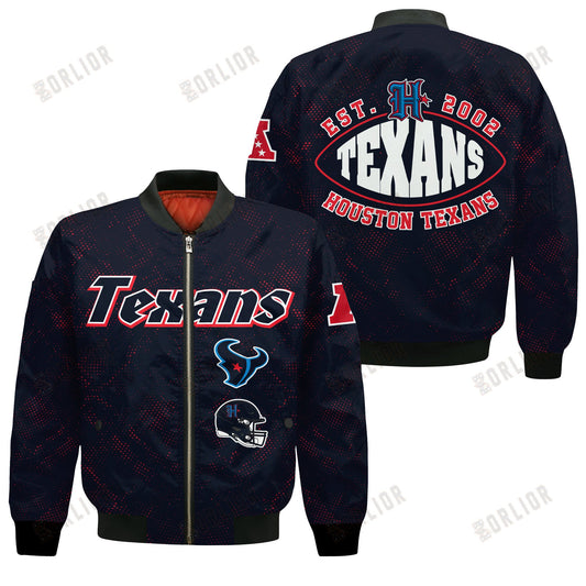 Houston Texans Football Team 2024 - 25 Continue Writing The Dream Bomber Jacket
