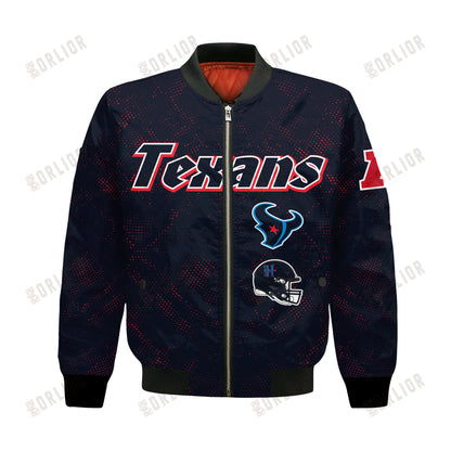 Houston Texans Football Team 2024 - 25 Continue Writing The Dream Bomber Jacket