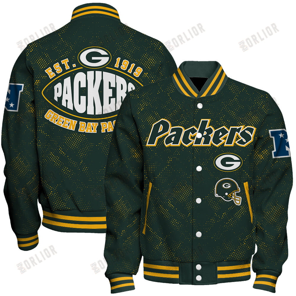 Green Bay Packers Football Team 2024 - 25 Continue Writing The Dream Unisex Varsity Jacket