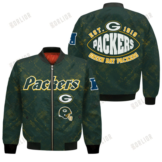 Green Bay Packers Football Team 2024 - 25 Continue Writing The Dream Bomber Jacket