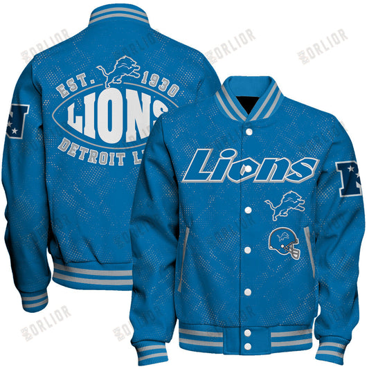 Detroit Lions Football Team 2024 - 25 Continue Writing The Dream Unisex Varsity Jacket