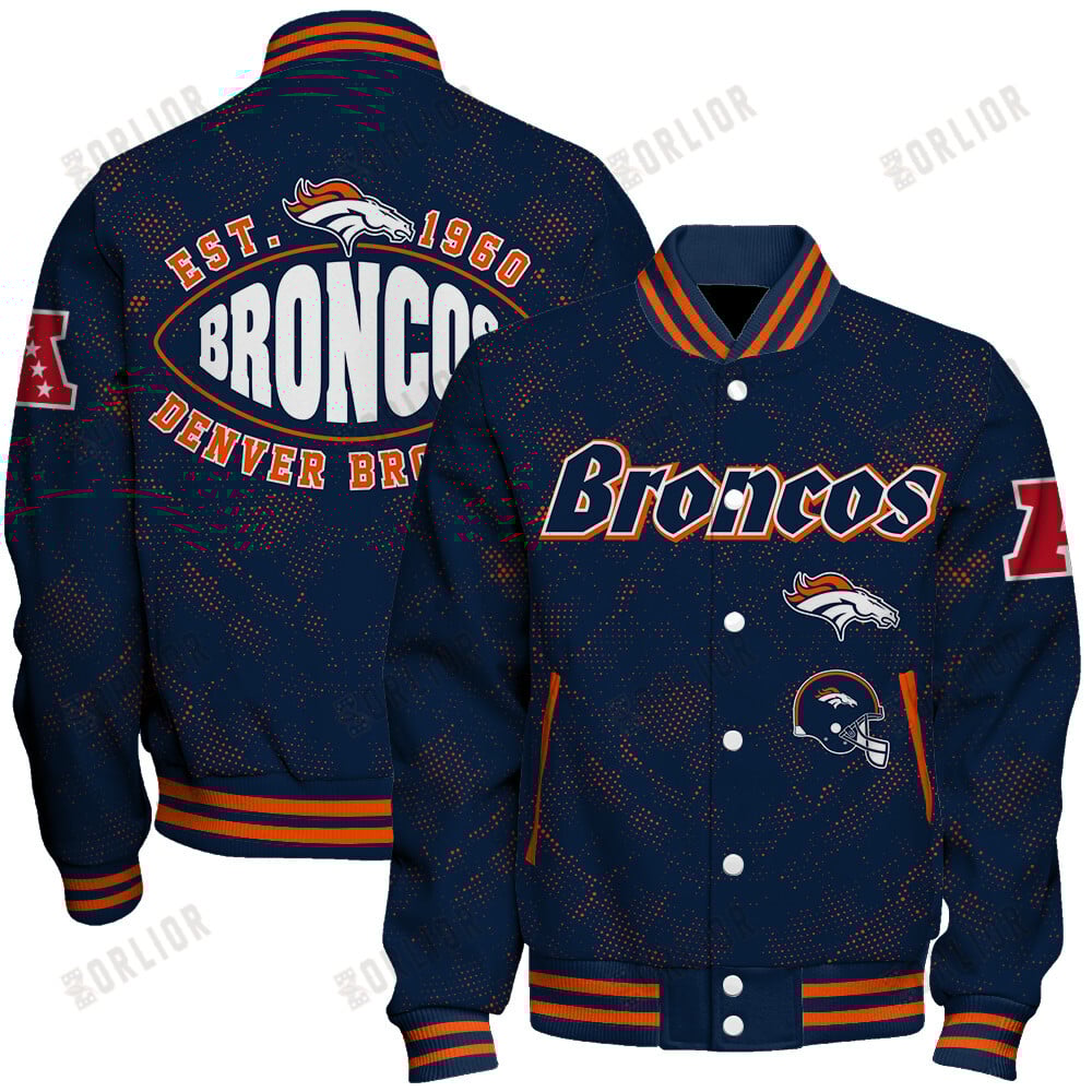 Denver Broncos Football Team 2024 - 25 Continue Writing The Dream Unisex Varsity Jacket