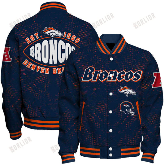 Denver Broncos Football Team 2024 - 25 Continue Writing The Dream Unisex Varsity Jacket