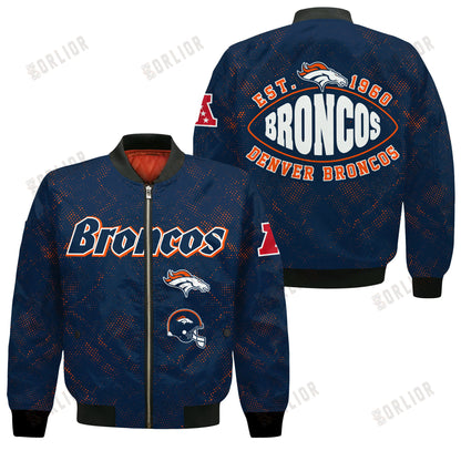 Denver Broncos Football Team 2024 - 25 Continue Writing The Dream Bomber Jacket