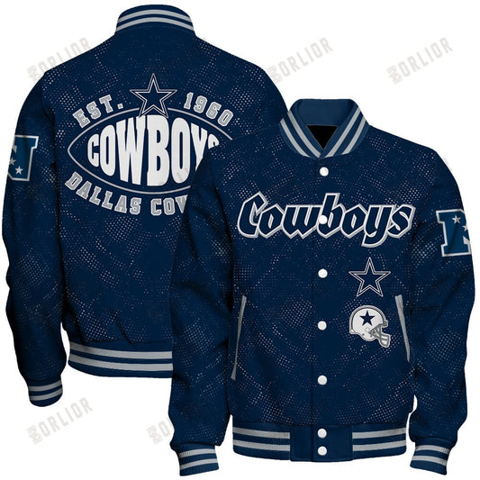 Dallas Cowboys Football Team 2024 - 25 Continue Writing The Dream Unisex Varsity Jacket