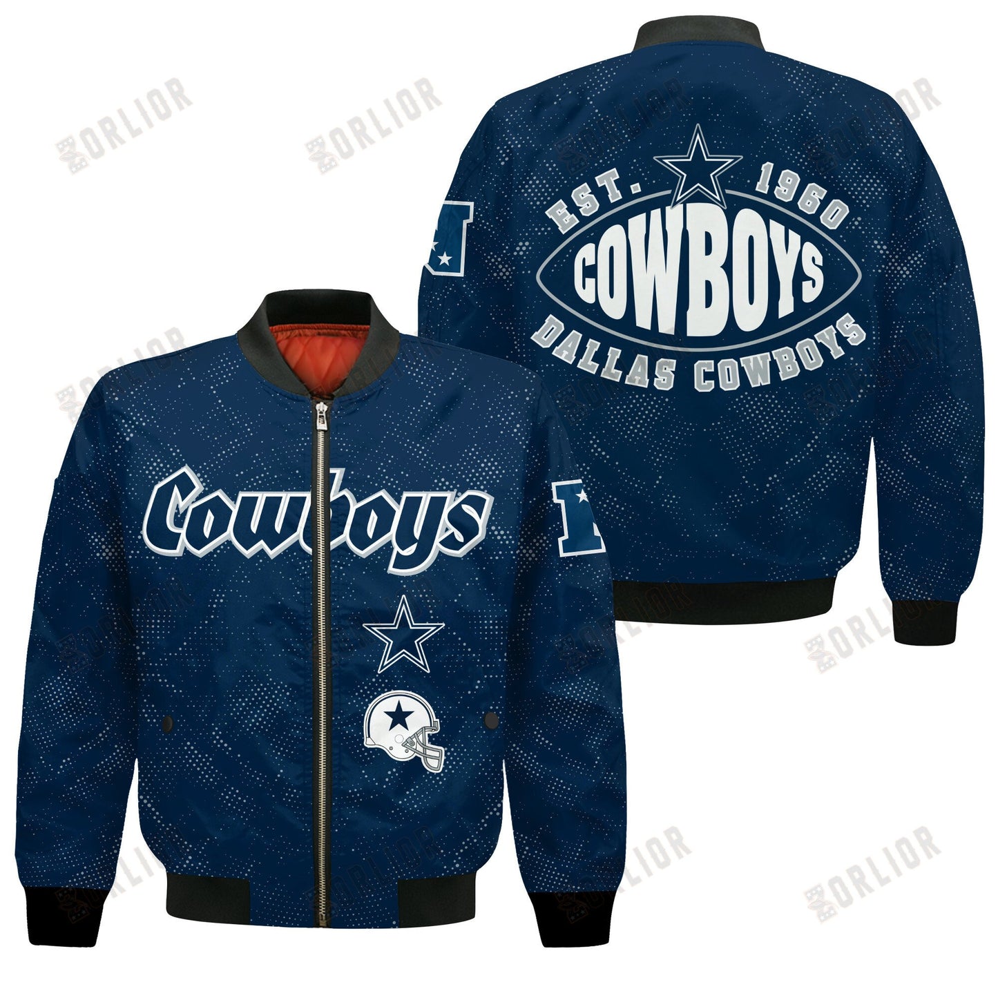 Dallas Cowboys Football Team 2024 - 25 Continue Writing The Dream Bomber Jacket