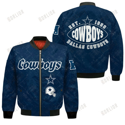 Dallas Cowboys Football Team 2024 - 25 Continue Writing The Dream Bomber Jacket