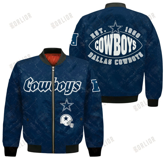 Dallas Cowboys Football Team 2024 - 25 Continue Writing The Dream Bomber Jacket