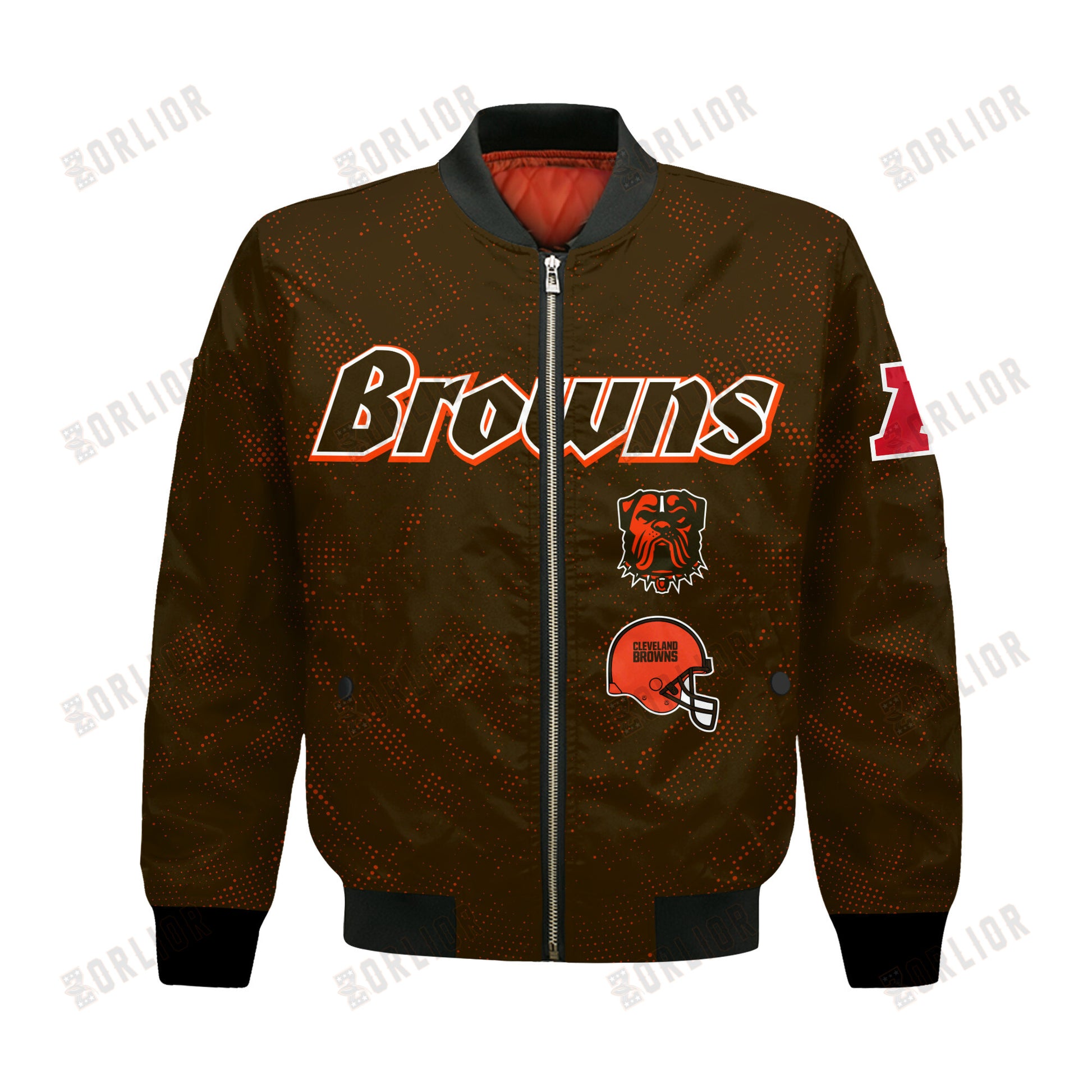 Cleveland Browns Football Team 2024 - 25 Continue Writing The Dream Bomber Jacket