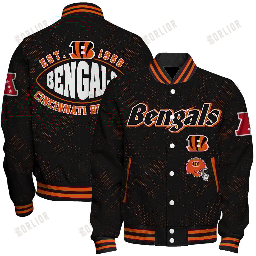 Cincinnati Bengals Football Team 2024 - 25 Continue Writing The Dream Unisex Varsity Jacket
