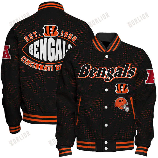 Cincinnati Bengals Football Team 2024 - 25 Continue Writing The Dream Unisex Varsity Jacket