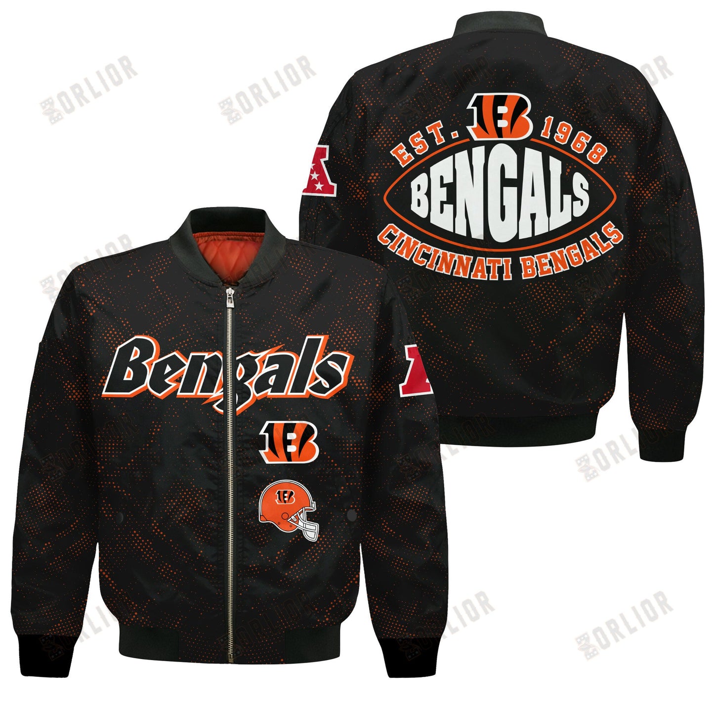 Cincinnati Bengals Football Team 2024 - 25 Continue Writing The Dream Bomber Jacket