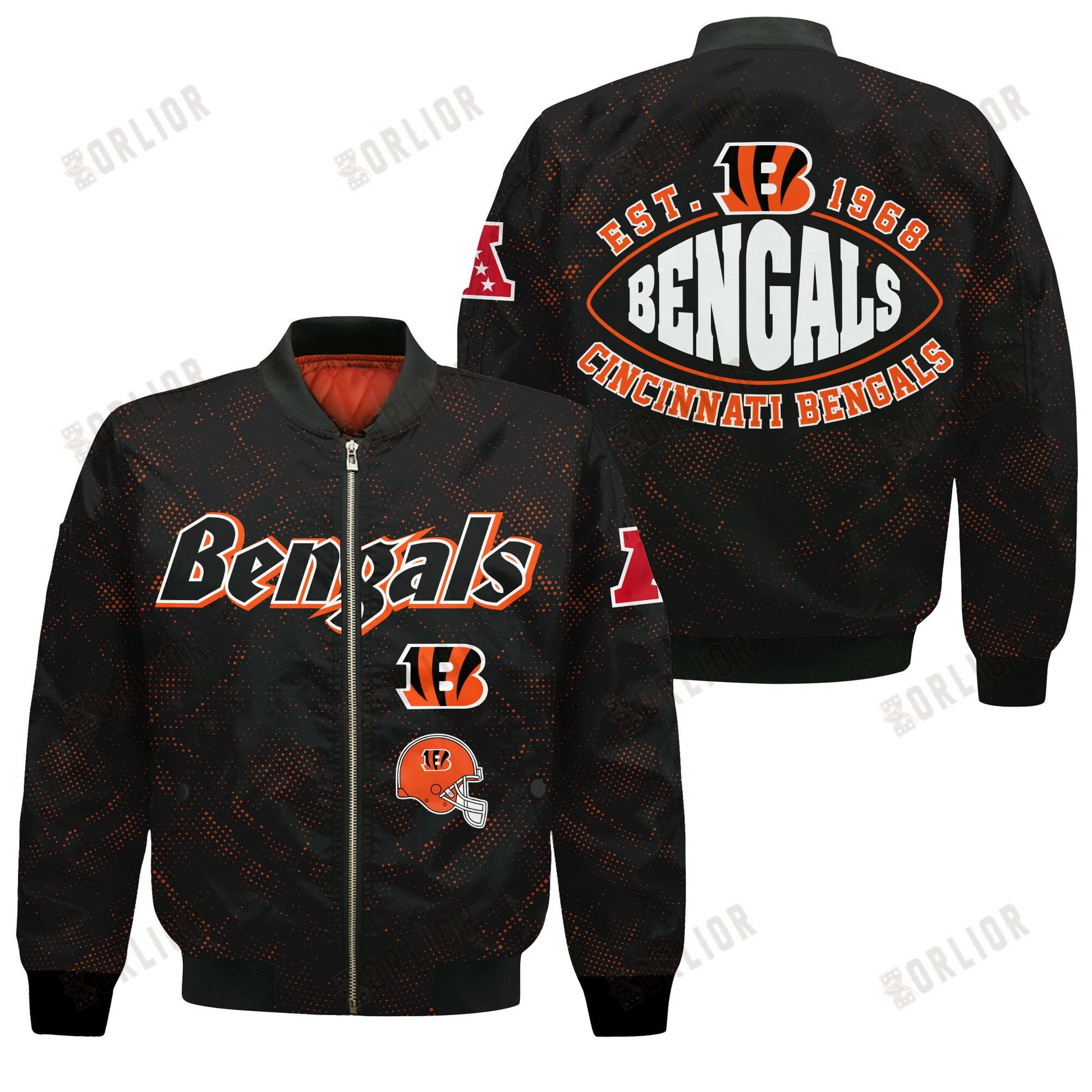 Cincinnati Bengals Football Team 2024 - 25 Continue Writing The Dream Bomber Jacket