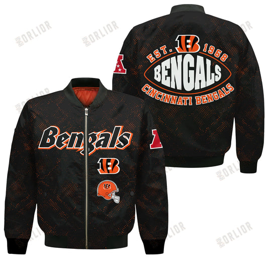 Cincinnati Bengals Football Team 2024 - 25 Continue Writing The Dream Bomber Jacket
