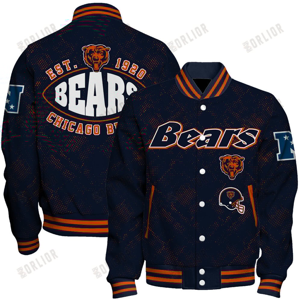 Chicago Bears Football Team 2024 - 25 Continue Writing The Dream Unisex Varsity Jacket
