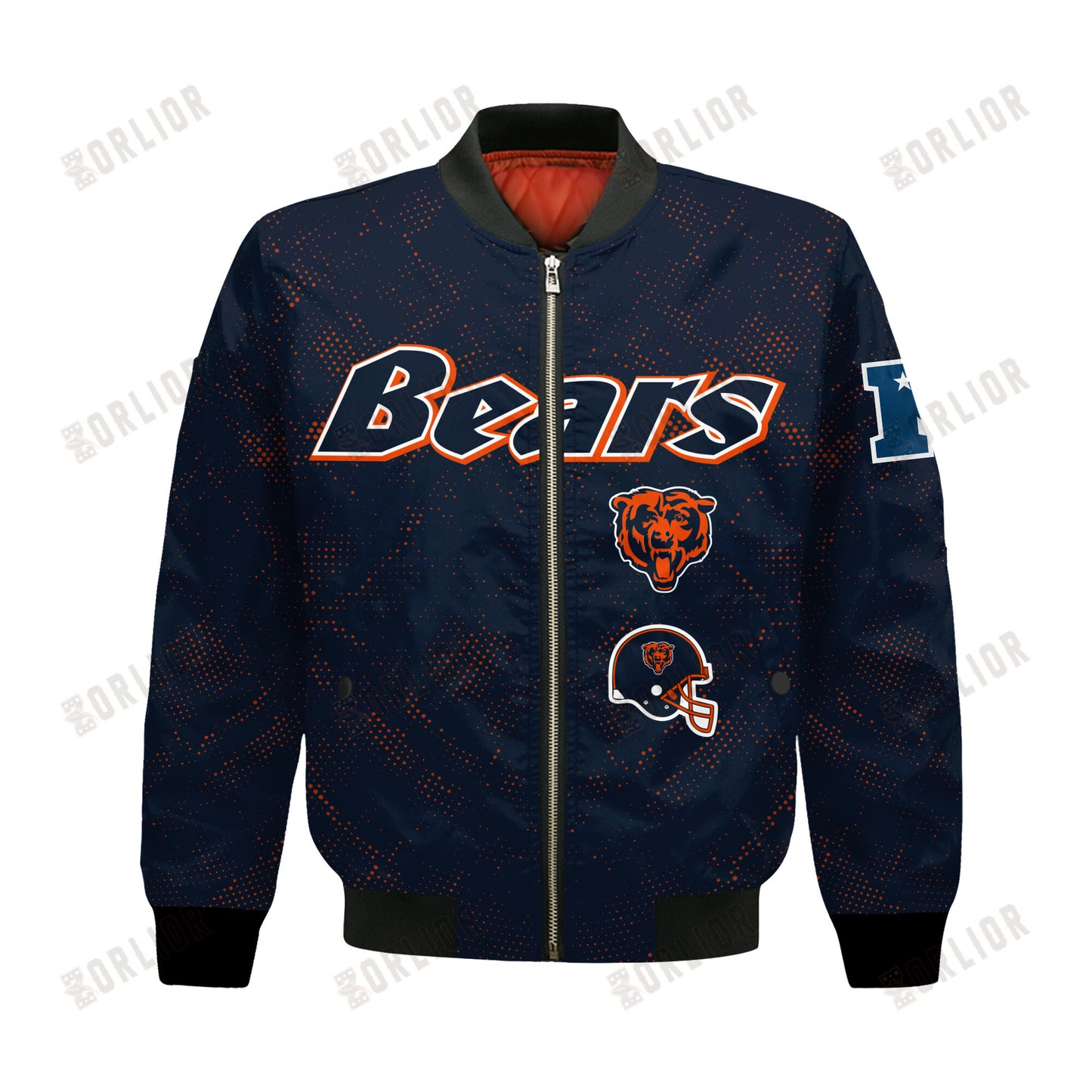 Chicago Bears Football Team 2024 - 25 Continue Writing The Dream Bomber Jacket
