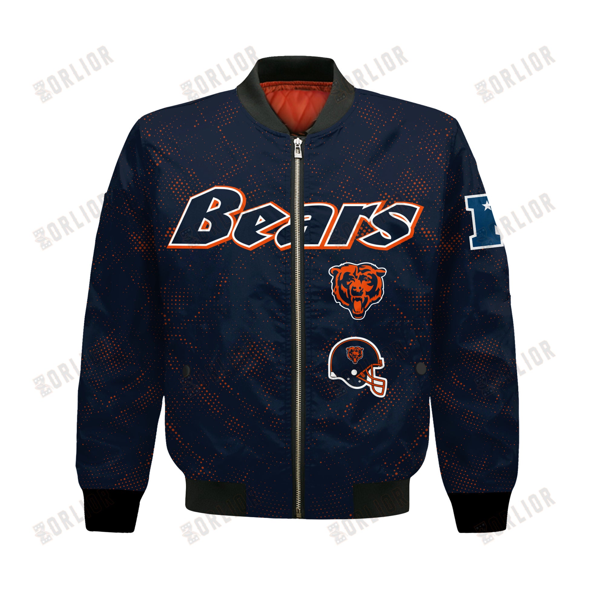Chicago Bears Football Team 2024 - 25 Continue Writing The Dream Bomber Jacket