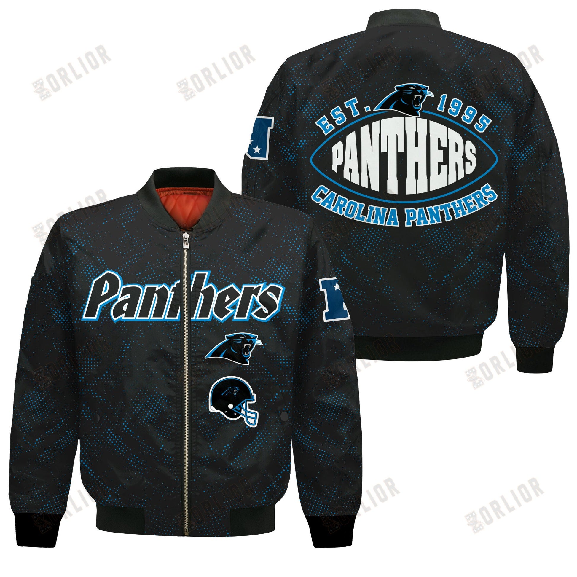 Carolina Panthers Football Team 2024 - 25 Continue Writing The Dream Bomber Jacket
