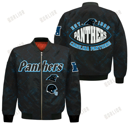 Carolina Panthers Football Team 2024 - 25 Continue Writing The Dream Bomber Jacket