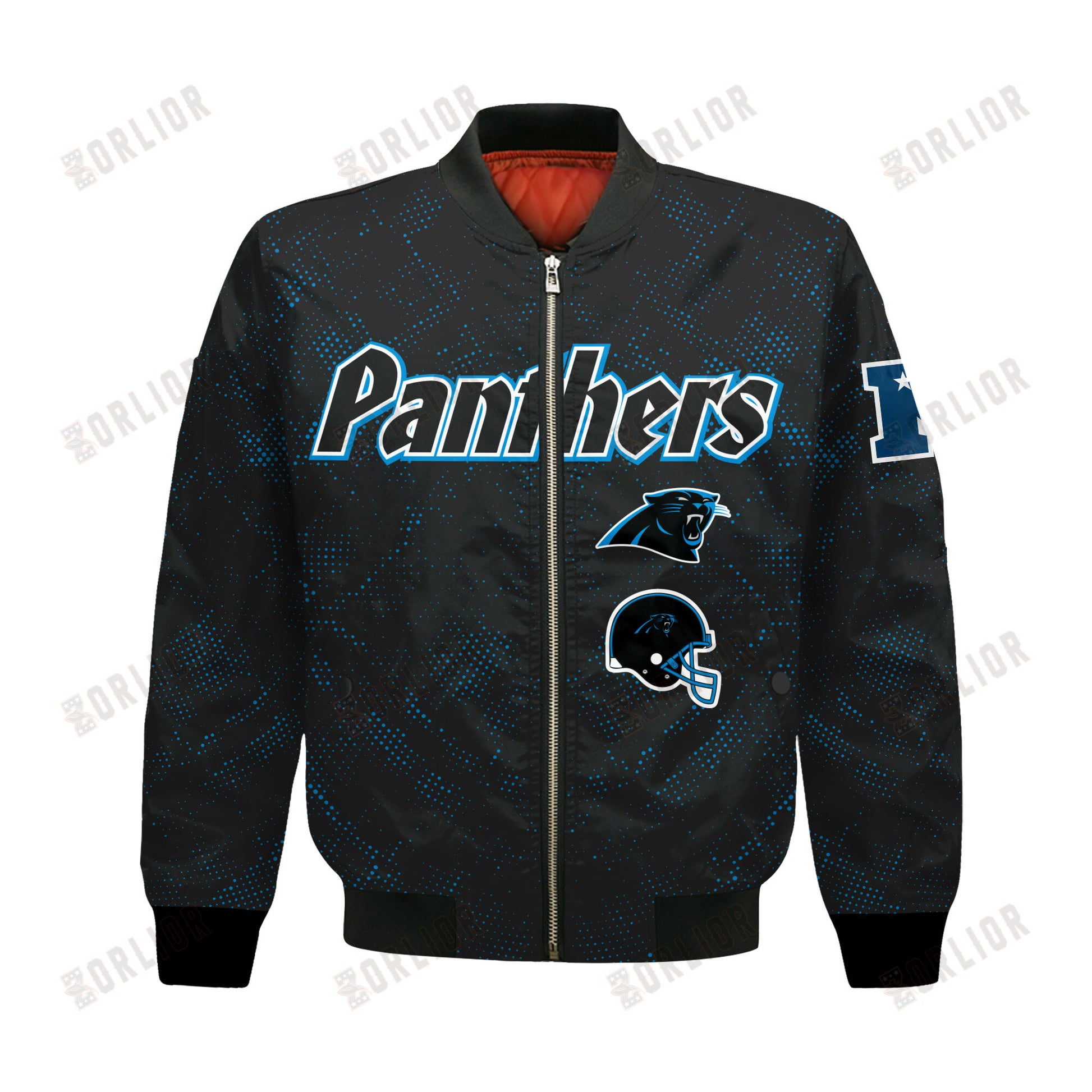 Carolina Panthers Football Team 2024 - 25 Continue Writing The Dream Bomber Jacket