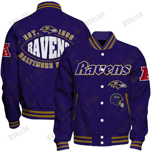 Baltimore Ravens Football Team 2024 - 25 Continue Writing The Dream Unisex Varsity Jacket