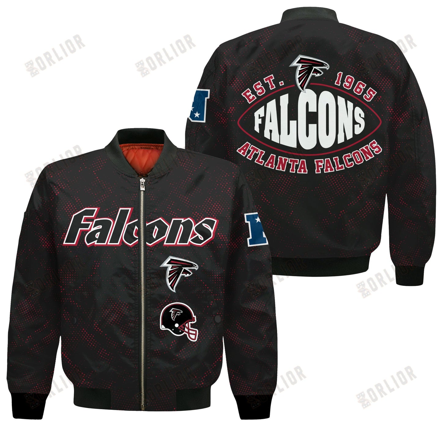 Atlanta Falcons Football Team 2024 - 25 Continue Writing The Dream Bomber Jacket